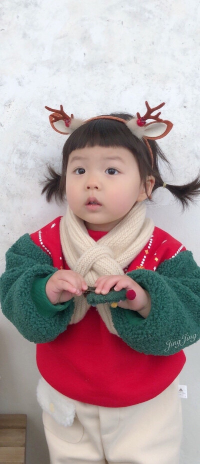 自修丸子妹圣诞手机壁纸