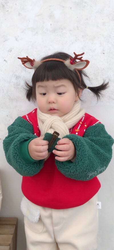 自修丸子妹圣诞手机壁纸