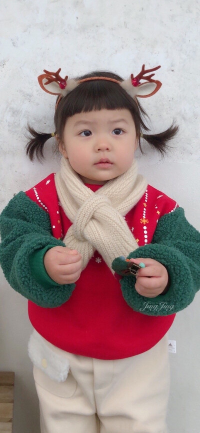 自修丸子妹圣诞手机壁纸