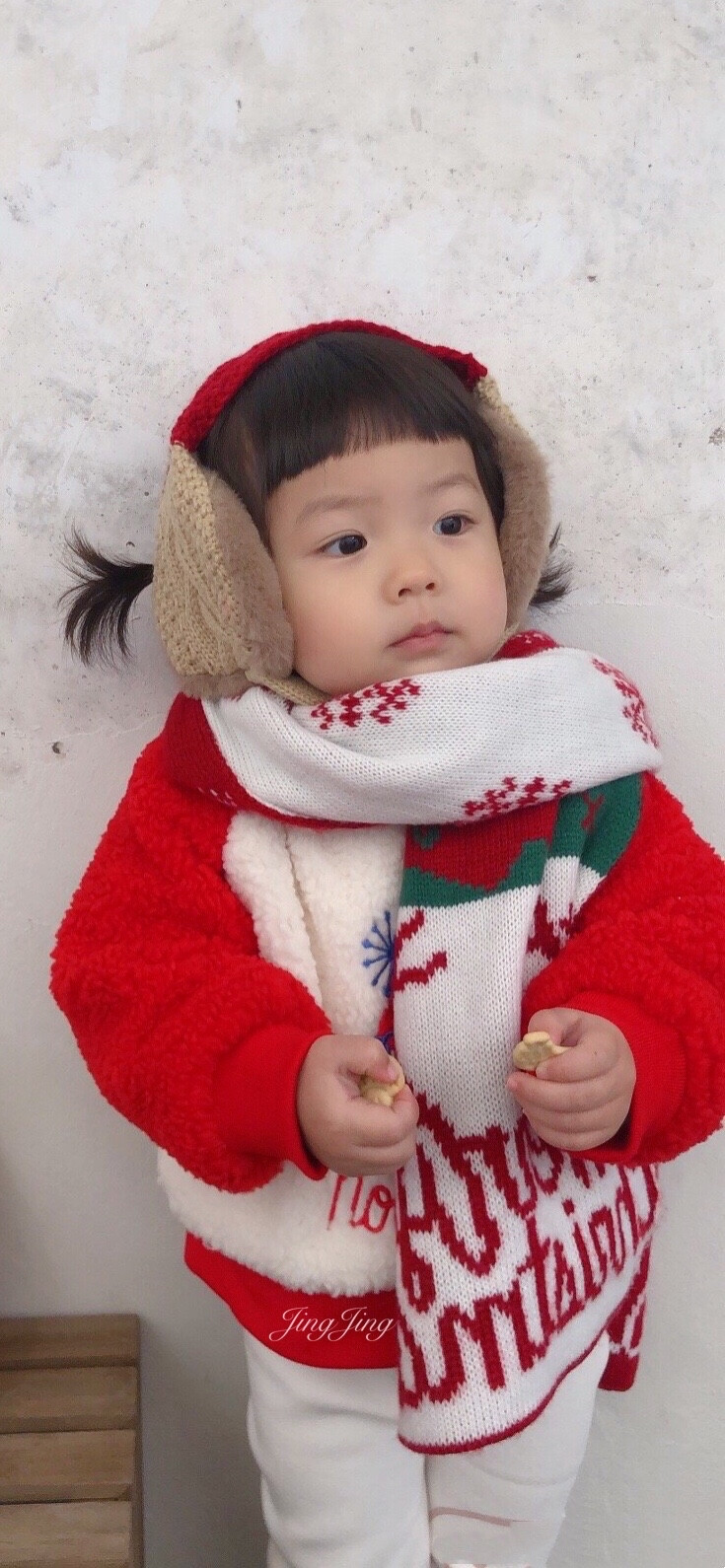 自修丸子妹圣诞手机壁纸