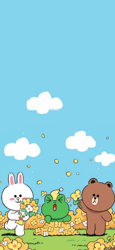 phonex/xs/max 卡通系列壁纸 line friend系 一颗酸苹果