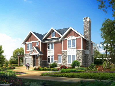 室外设计，别墅透视外立面