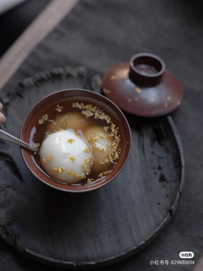 桂花茶汤圆