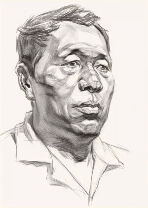 素描头像  结构素描