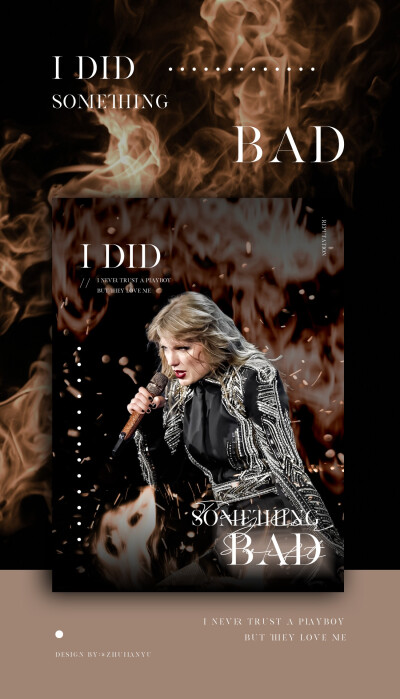 Taylor Swift - I Did Something Bad 海报
[weibo@坠蓝宇]