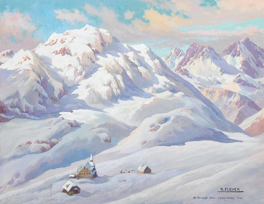 油畫 ：Karl Flieher