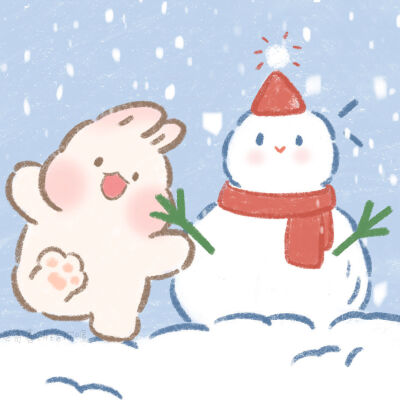 堆雪人ฅ۶•ﻌ•♡