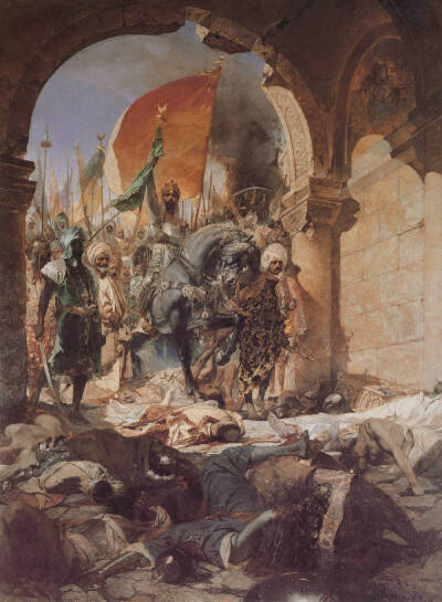 [cp]The Entry of Sultan Mehmed II in Constantinople 29 May 1453, 1876 by Benjamin Constant (French, 1845–1902) ​​​[/cp]