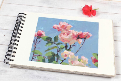 通透的花卉静物画面
＠：Lena Rivo