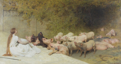 [cp]?
Circe and Her Swine 巫术女神·喀耳刻
By Briton Riviere - 1896
?
? ??? ????[/cp]