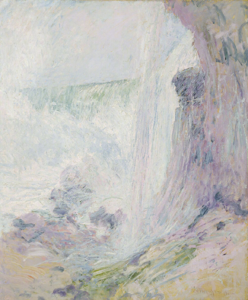 19世纪的迷蒙雪日。作者：John Henry Twachtman ?