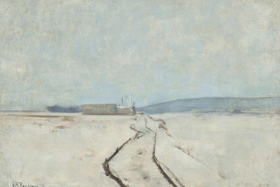 19世纪的迷蒙雪日。作者：John Henry Twachtman ?