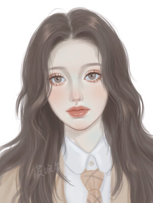 一组可甜可盐的手绘女生头像

画师：Tt皮埃尔