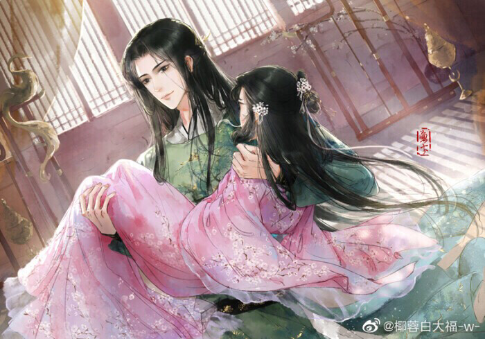 椰蓉白大福手绘