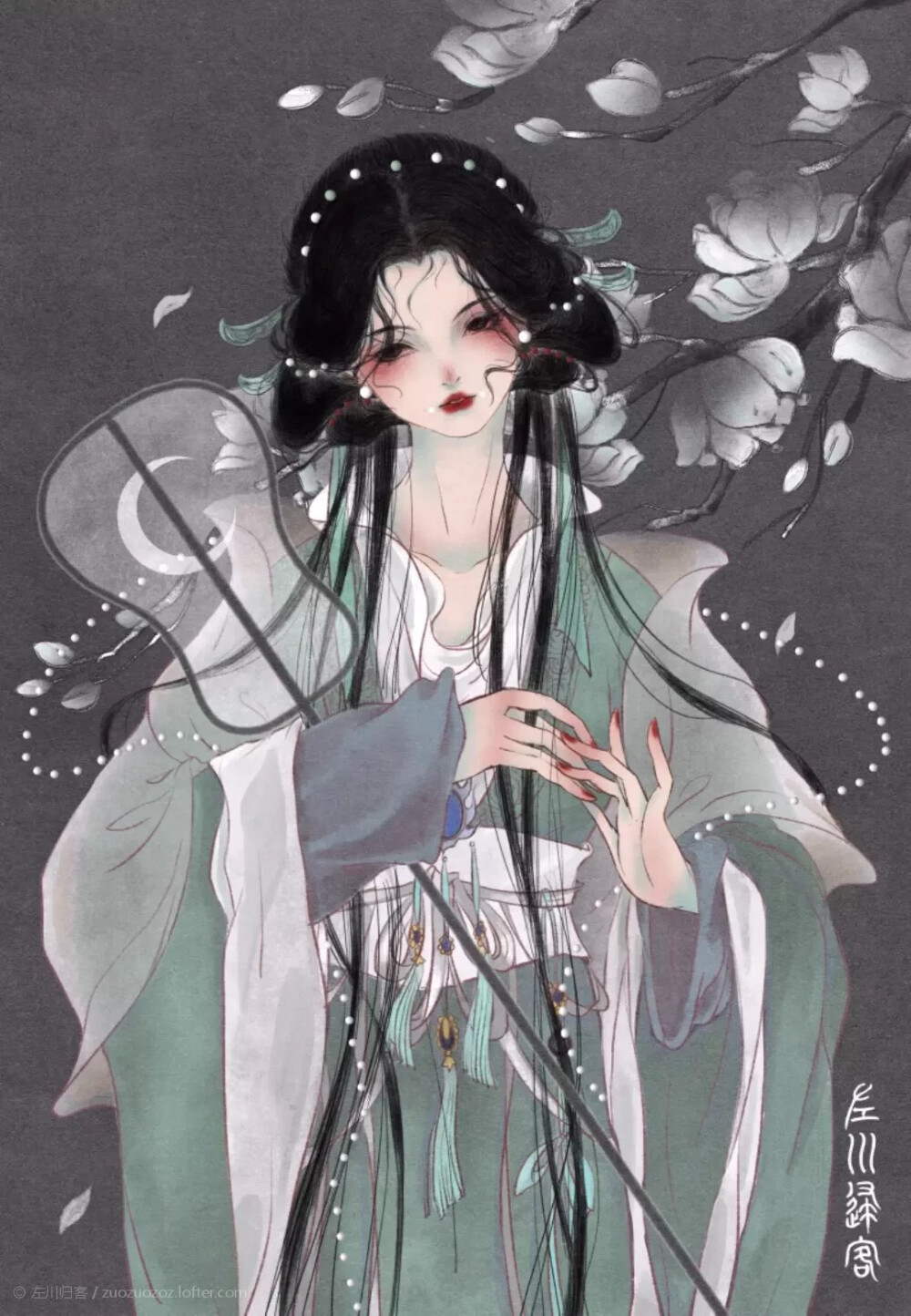 插画|仙气|国风|颜彩 画师:左川归客