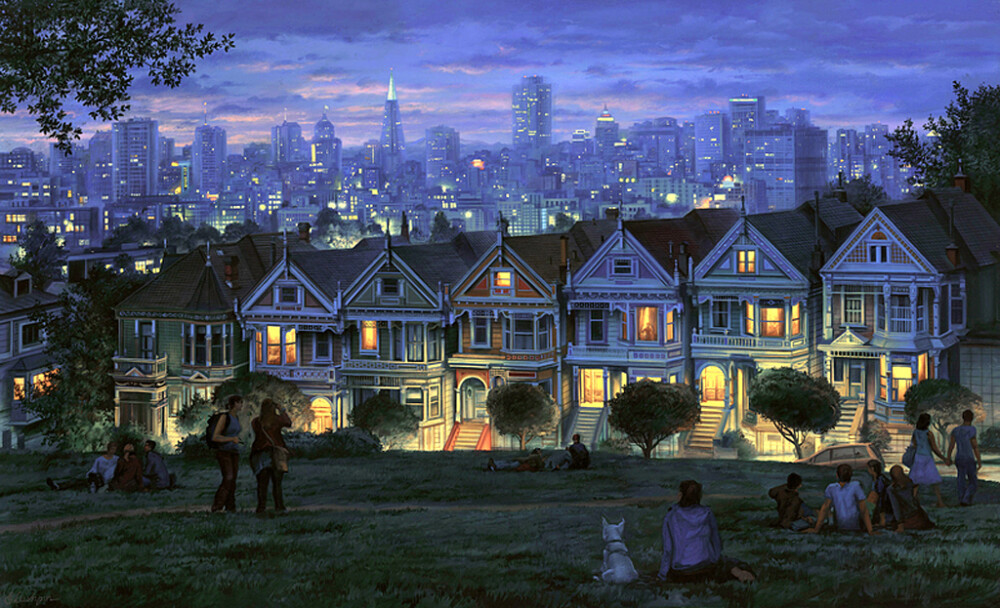 油畫 ：Evgeny Lushpin