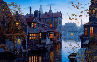 油畫 ：Evgeny Lushpin