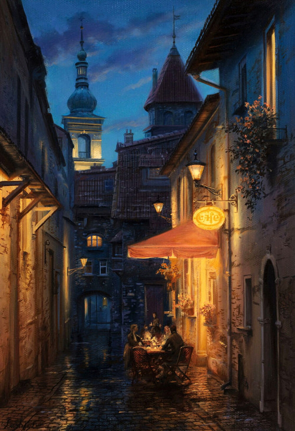 油畫 ：Evgeny Lushpin