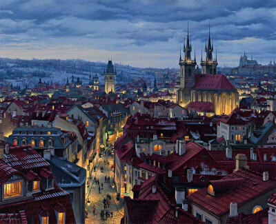 油畫 ：Evgeny Lushpin