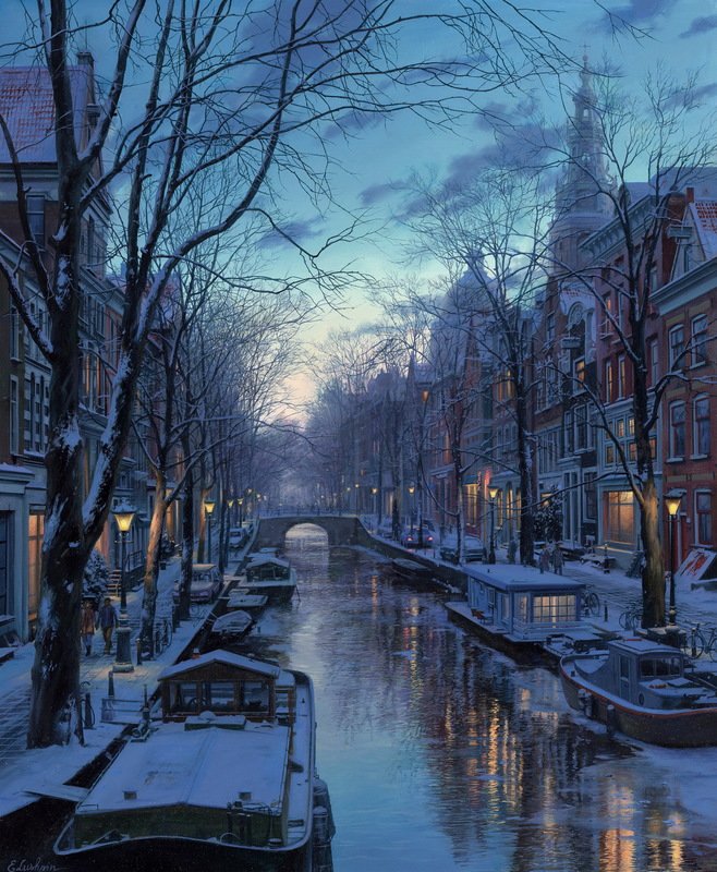 油畫 ：Evgeny Lushpin