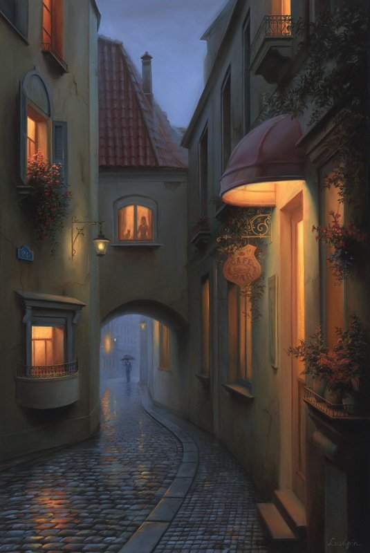 油畫 ：Evgeny Lushpin