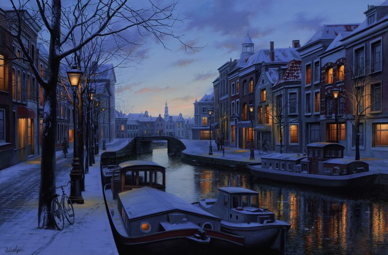 油畫 ：Evgeny Lushpin