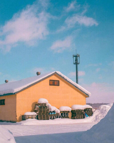 北海道的雪中小屋