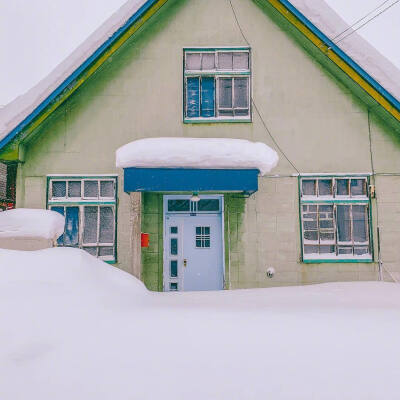 北海道的雪中小屋