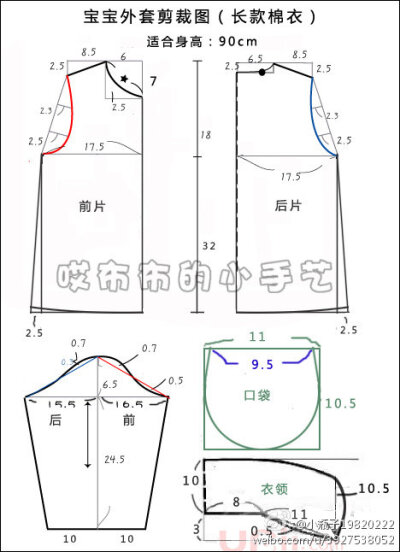 宝宝衣服裁剪