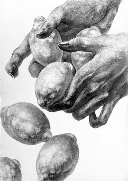 日韩学生素描作业