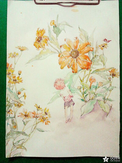 黄小花插画