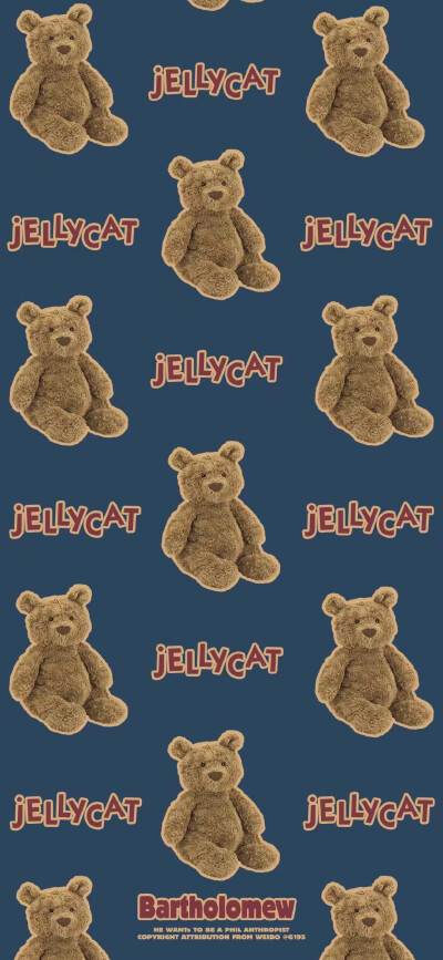 Jellycat 巴塞罗那熊 背景壁纸锁屏