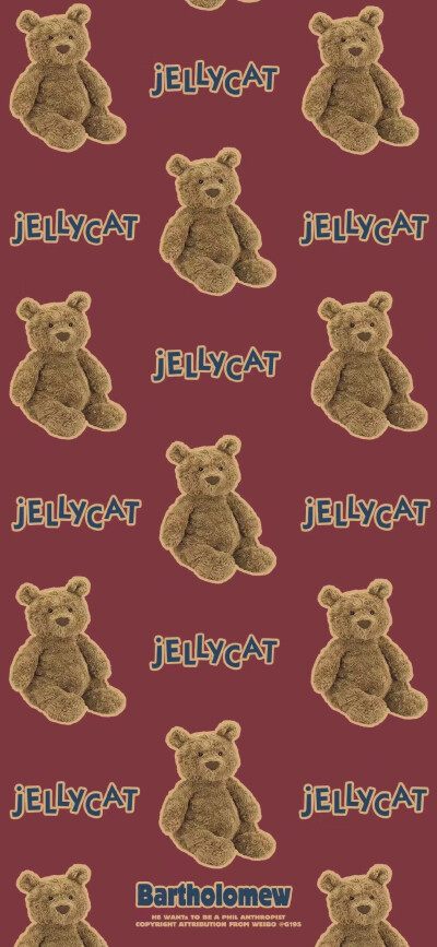 Jellycat 巴塞罗那熊 背景壁纸锁屏