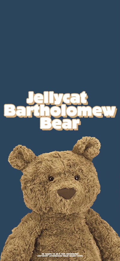 Jellycat 巴塞罗那熊 背景壁纸锁屏