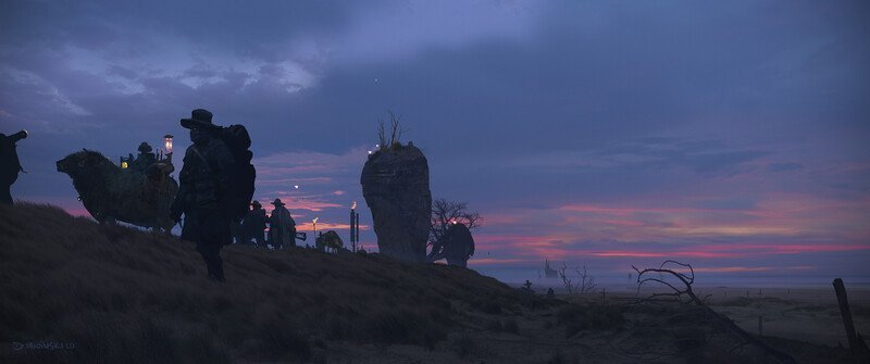 【画师安利】
Artstation：Dimitar Marinski
手绘｜CG画面｜概念建筑｜插图｜自然环境｜场景｜rpg｜光影｜线条｜色彩｜配色｜画风｜赛博朋克｜手工｜绘画｜手机ipad壁纸｜冒险｜动漫二次元