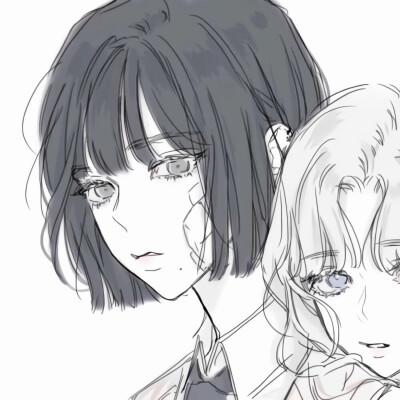 百合花，头像，闺蜜