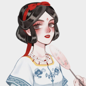 迪士尼公主汉服头像插画师 : @zila山寺而 - 高清图片,堆糖,美图壁纸