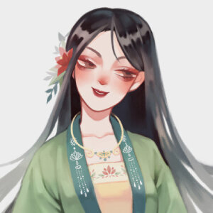 迪士尼公主汉服头像插画师 : @zila山寺而 - 高清图片,堆糖,美图壁纸