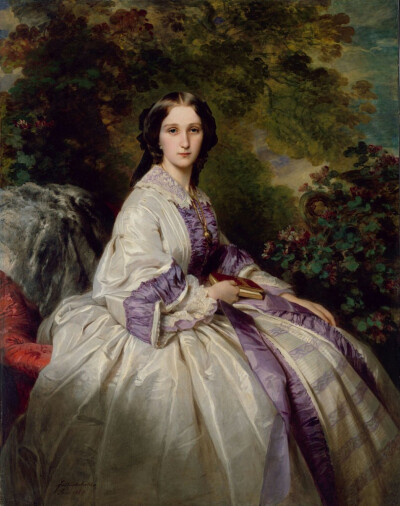 《Alexander Nikolaevitch 伯爵夫人》（Countess Alexander Nikolaevitch Lamsdorff）
温德尔哈尔特（Franz Xaver Winterhalter，1805-1873）德国 宫廷画家