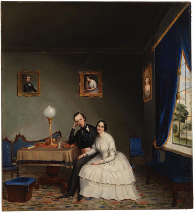 Mr. & Mrs. Charles Henry Augustus Carter，1845，Nicholas Biddle Kittell