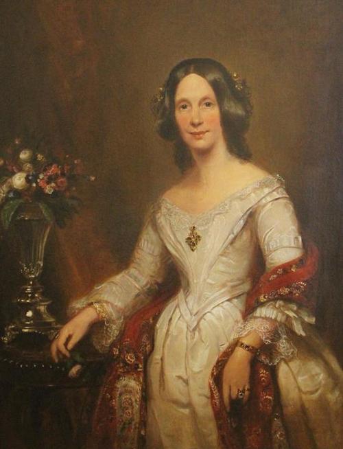 Large Antique 19thC, Forbes Portrait Portrait Oil Painting, Victorian Woman 