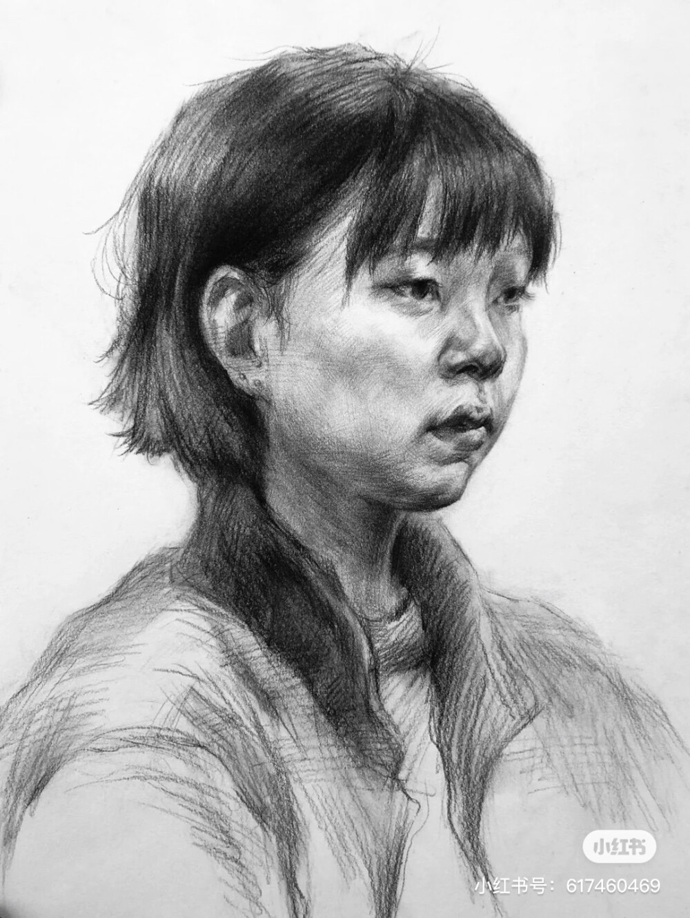 国美考试素描高分卷