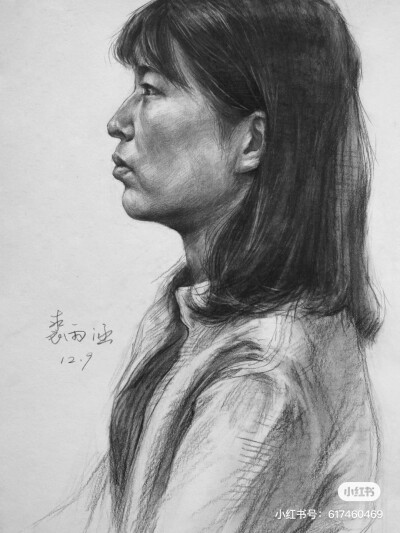 国美考试素描高分卷