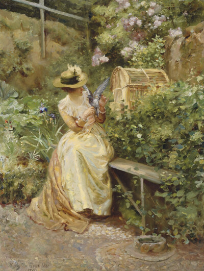 Robert Payton Reid, A.R.S.A. (1859-1945)
In the garden