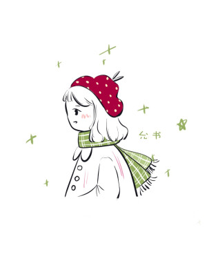 一组小清新简笔画女孩可爱侧颜
作者：_允书_ ​​​