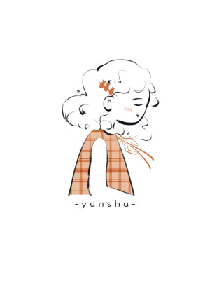 一组小清新简笔画女孩可爱侧颜
作者：_允书_ ​​​