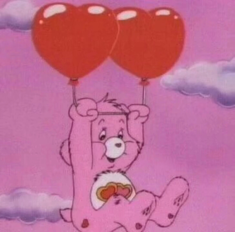 壁纸 背景图 头像 动画片 粉色 爱心熊