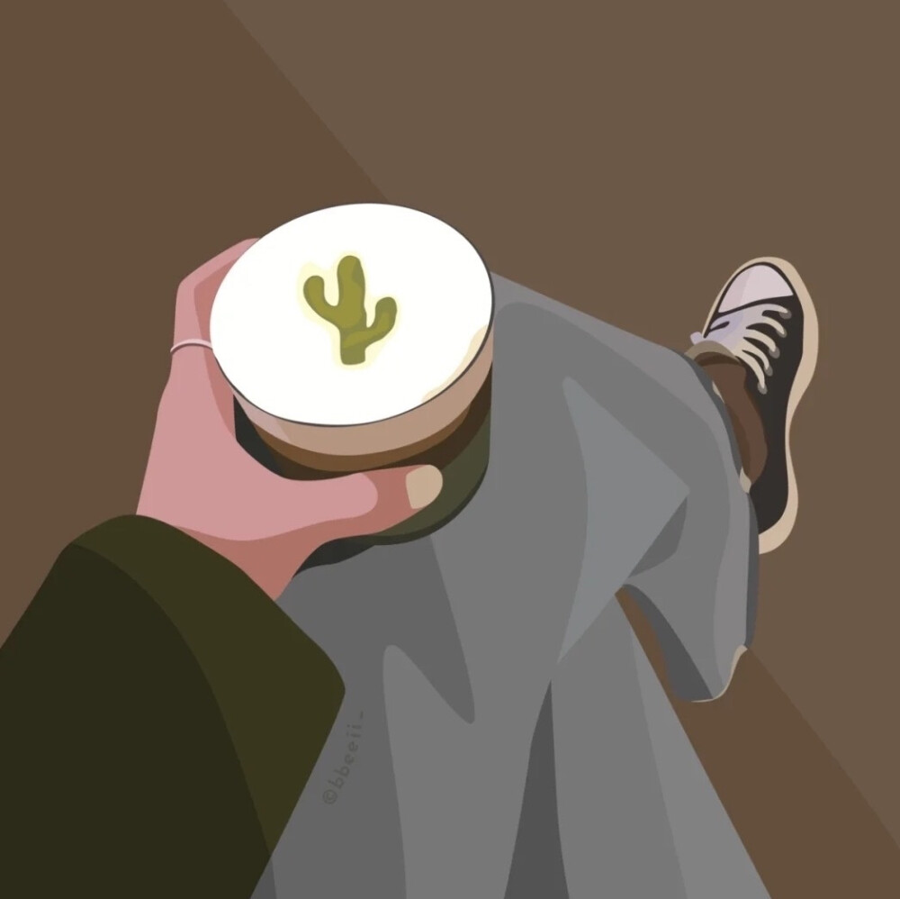 成熟简约插画情头