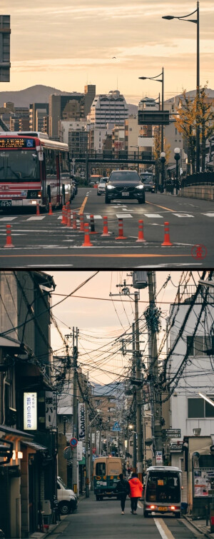 街道街景 京都 电影感