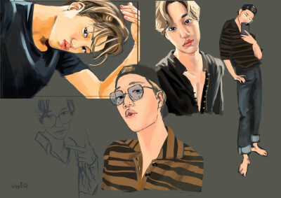 EXO 金钟仁 KAI cr：logo
生日贺图 饭绘